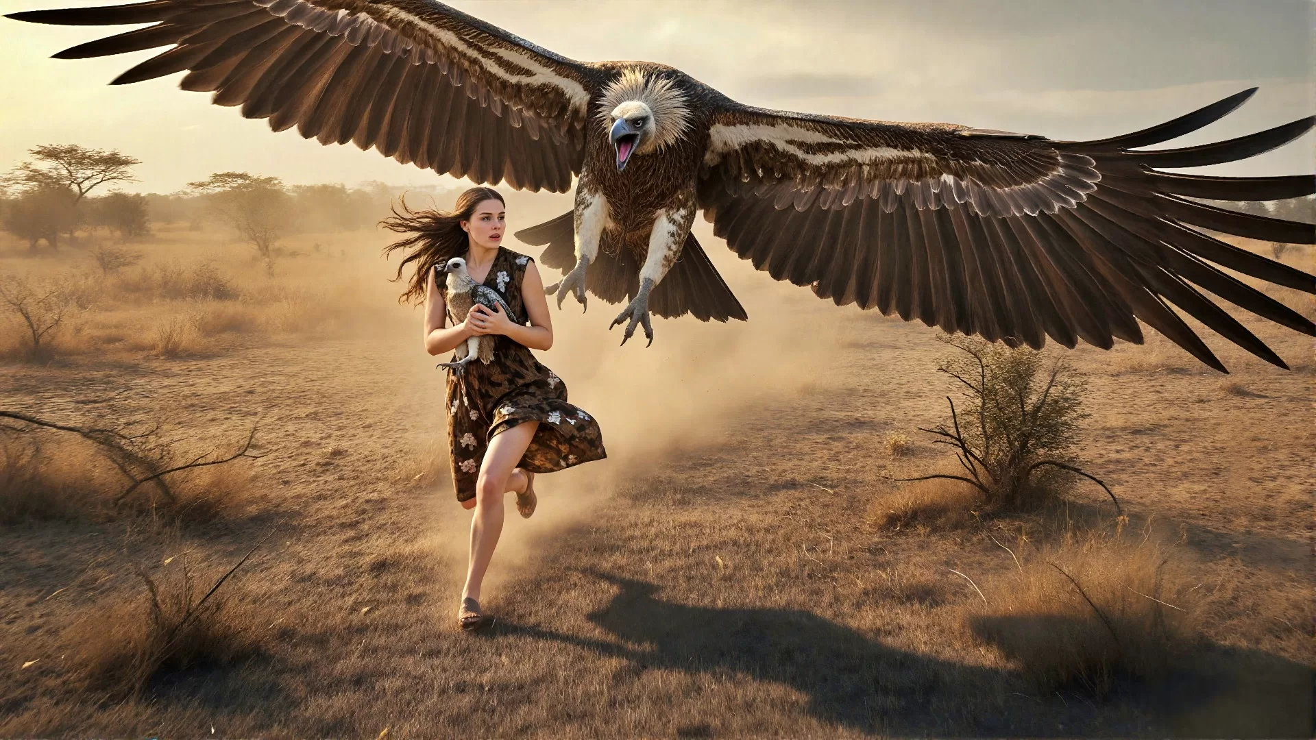 Life Million Years Ago – Woman Steals Baby Bird