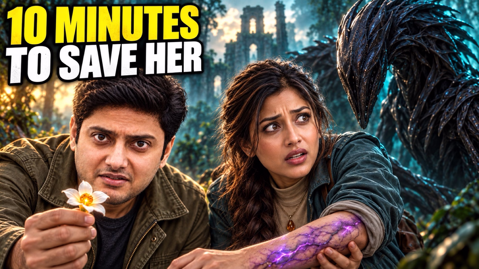 I Had 10 Minutes to Save Her in a Monster Forest | AI Short Film